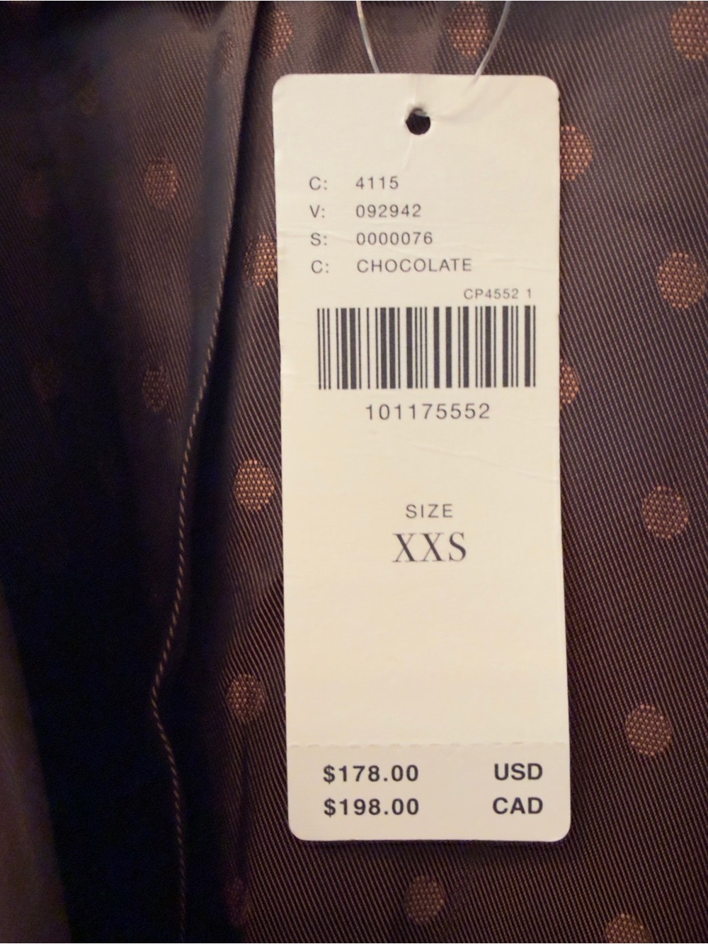 NWT Anthropologie Faux Leather Crochet Stitch Blazer Brown XXS - Picture 9 of 16